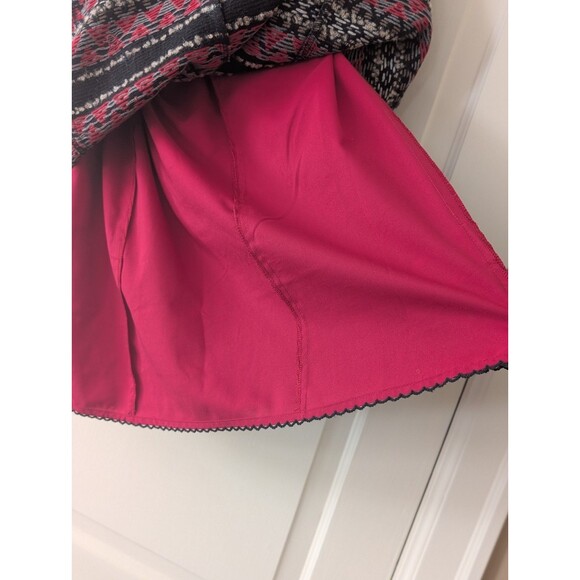 Anthropologie Vanessa Virginia "Jinete" Embroidered Fringe Dress Size 4 Aztec - Picture 6 of 9